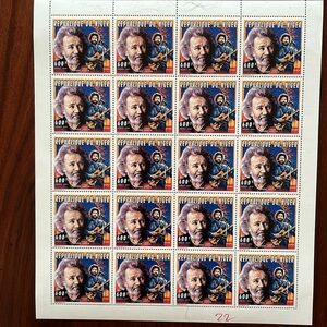1996 Jerry Garcia (Grateful Dead) and Janis Joplin stamps from Niger